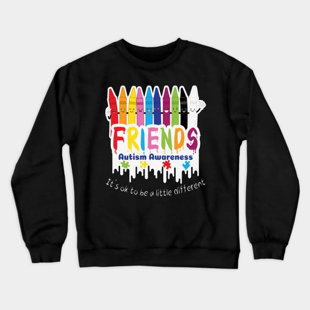 Promotion & beyond Choose your Awareness Autism Funny t shirt good gift for Kids Crewneck Sweatshirt by Meryarts